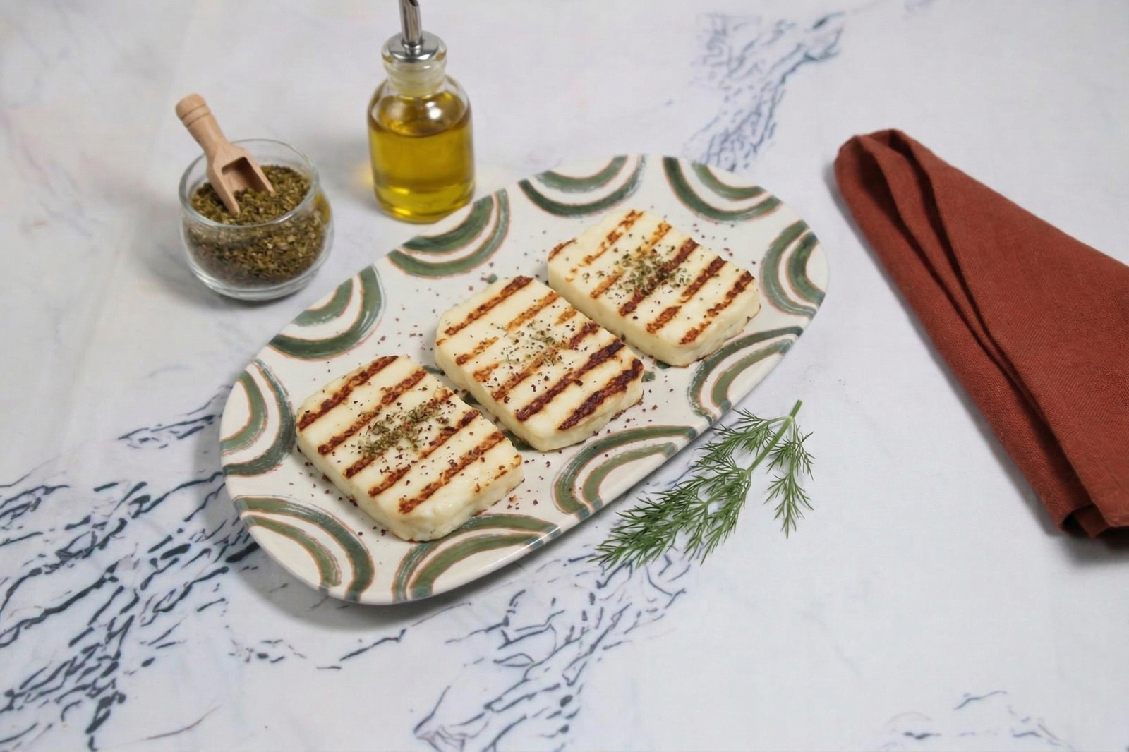 Halloumi grillé